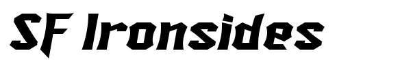 SF Ironsides font preview